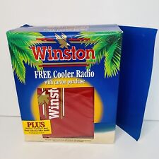 NEW WINSTON CIGARETTE FREE GIVE AWAY RADIO COOLER, SIX PACK NYLON COOLER K-041 picture
