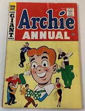 1960 ARCHIE ANNUAL #12 ~ water damage, back cover detached picture