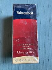Vintage Christian Dior Fahrenheit Homme Eau De Toilette 1.7 FL OZ New Sealed picture