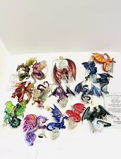 Huge Lot Bradford Crystal Powers Ashton Drake Cave Dragon Ornament Collection picture
