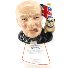 Royal Doulton WINSTON CHURCHILL D6907 Character Jug of the Year 1992 picture