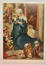 Vintage Postcard Madonna Birth Of Christ Baby Angels Albrecht Durer Art p2 picture