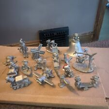 17 vintage 1980s Spoontiques Pewter animal Windmill Bell Bears Lot picture