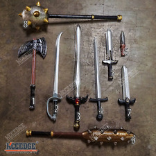 FOAM MEDIEVAL PROPS HALLOWEEN COSTUME COSPLAY WEAPONS SWORDS AXES DAGGERS picture