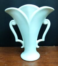 Vintage Red Wing Pottery Vase Ribbed Vertical Line Mardis Gras Art Deco Vase picture