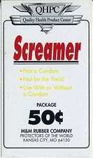 vtg condom machine decal sticker vending NOS The Screamer 50 cent picture