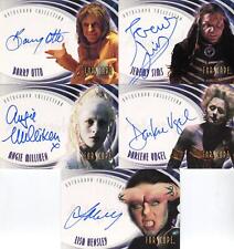Farscape Through the Wormhole Autograph Card Lot 5 Different Cards picture
