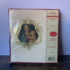 Vintage Celebrations By Gibson Christmas Cards Unopened Box Of 18 Plus Envelopes picture