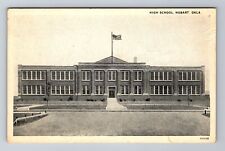 Hobart OK-Oklahoma, High School, Antique Vintage Souvenir Postcard picture