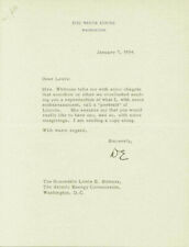 DWIGHT D. EISENHOWER - TYPED LETTER SIGNED 01/07/1954 picture