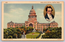 Postcard TX Texas Austin State Capitol Linen UNP A1 picture
