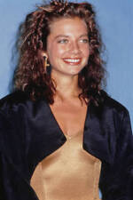 Justine Bateman wearing a black jacket over a gold outfit attends - Old Photo 2 picture