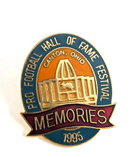 1995 Pro Football Hall Of Fame Festival Memories Canton Ohio Enamel Pin Souvenir picture