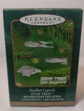 Hallmark 2001 Star Trek Starfleet Legends -3 Mini Keepsake Ornament Voyager  picture
