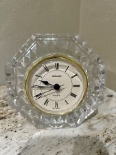 Vintage Staiger Lead Crystal Clock West Germany Crystal Case France picture