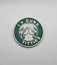 Love Guns and Titties 3D PVC Tactical Morale Patch – Hook Backed picture