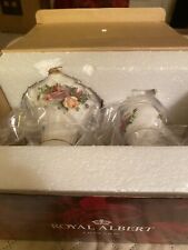 Royal Albert Old Country Roses Gold Candlestick Holders Set of 2 picture