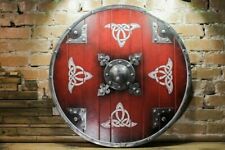 Round Wooden Viking Authentic Battleworn Norse Battle Larp Armor 24