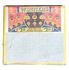 Vintage Nickel Punch Board Gambling Game Money Bags $2.50 Unpunched New NOS picture