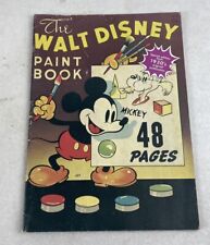 Vintage 1970s Walt Disney Mickey Mouse Paint/Color Book 1937 Reprint picture