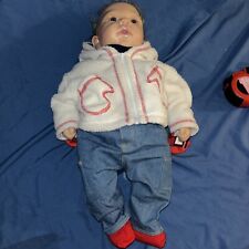 The Ashton Drake Galleries Tommy’s First Flurry Baby Doll By Maribel V Villanova picture