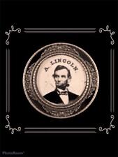 Abraham Lincoln Beautiful Reproduction 1.75 Round Political Campaign Pin picture