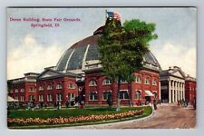 Springfield IL-Illinois Dome Building State Fair Grounds Vintage c1910 Postcard picture
