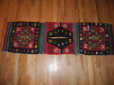 VTG.Handwoven Camel Saddle Pocket Bag Primitive Blanket Folk Art Wool,19