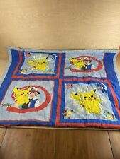 Vintage Original Pokemon 1995 1996 1998 Throw Blanket 64”x42” In Great Condition picture