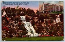 Olson Rug Co 1941 Chicago Illinois Advertising Olson Park Waterfalls Postcard picture