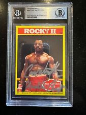 Carl Weathers Autographed 1979 Topps ROCKY Set Rookie Card BSA Auto Inscribed picture