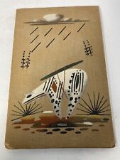 BOBBY KEE Navajo Sand Painting-12”x8”Arizona-Hand Signed picture