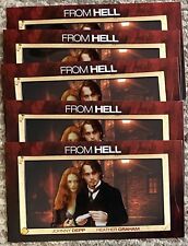 FROM HELL MOVIE/CYBERCENE CEL FLEX N TUCK 3-D EXCL PROMO JOHNNY DEPP LOT OF 5 picture