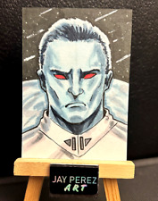 Grand Admiral Thrawn Sketch Card 1/1 Original on card signed Artist ACEO Ahsoka picture