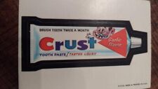 1973 TOPPS WACKY PACKAGES 1ST SERIES CRUST brush teeth twice a month picture