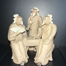 6 Set Of Asian Men Clay Figures picture