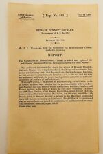 1823 US Senate Military Affairs Committee Report, New Fort at St. Mary's River picture