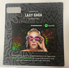 2017 Starbucks Card LADY GAGA Rare LIMITED Edition Spotify Music Mint New #6146 picture