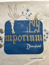 Vintage 1950s Emporium Disneyland Shopping Bag Disney Paper Souvenir Tinker Bell picture