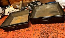 Lot of 4 Army cooking and serving pans: 2 (18x16) &  2( 16x16) picture