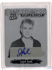 2023 Leaf Pop Century Jake Paul Pro Set Raps 1/1 Auto Printing Plate Card Boxing picture