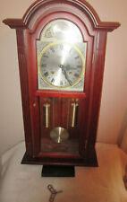 Beautiful  Waltham Tempus Fugit 31 Day Chiming Wall Clock With Key picture