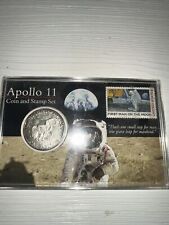 Apollo 11 Coin And Stamp Set American Portraits  picture