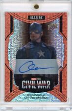 2023 UD Marvel Allure Chris Evans Captain America Sunrise Auto Autograph #d 1/3 picture