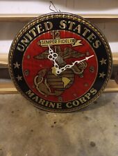 United States Marines Corp Clock picture