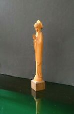 Vintage Carved Wooden Madonna Virgin Mary Figurine picture