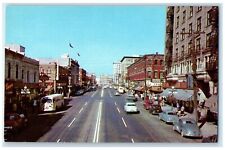 c1950's Douglas Street Looking North Fort Street Victoria BC Canada Postcard picture