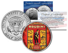 HARRY HOUDINI * Handcuff King * Colorized JFK Kennedy Half Dollar U.S. Coin picture