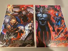 FLASH SALE  STARBLADES HEROES and VILLAINS #1 Variant set SIGNED Kyle Ritter picture