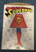 Rare 2013 DC Comics SUPERMAN Leg Lamp 20 inches With Shade • NICE BOX picture